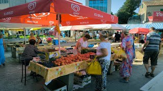 Odlična ponuda pazara u Šibeniku Kupcima i dalje skupo prodavačima jeftino [upl. by Purington759]