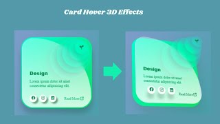 3D Card Hover Effects Using Html and Css  Card Effects in CSS  Web Design Frontend [upl. by Malloch374]