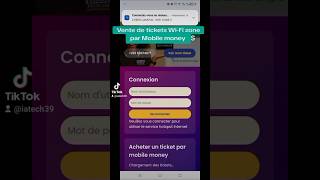 Vente de tickets WiFi Zone par mobile money [upl. by Hsemar274]