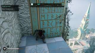 Hardcore Parkour The dumbest way to get Ymirs Tear Stone in Asgard Assassins Creed Valhalla [upl. by Renaxela]