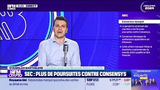 BFM Crypto les Pros  SEC plus de poursuites contre Consensys [upl. by Libna134]