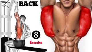 8 Huge Back Exercise  fastest [upl. by Anwahsit]