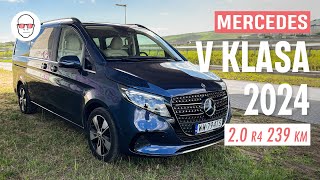 Mercedes V Klasa 2024 V300d test PL Pertyn Ględzi [upl. by Nacnud]