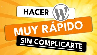 ¿WordPress te va LENTO ✅ Optimízalo y hazlo RÁPIDO así 🔥 [upl. by Barbee]