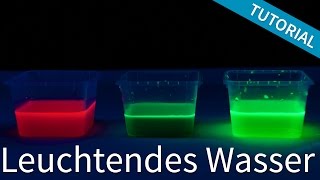 Leuchtendes Wasser selber machen  UV Licht Heimexperiment by Incredible Experiments [upl. by Radley]