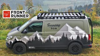 Wir montieren nen Front Runner Dachträger mit Lightbar und Heckleiter auf dem VW T6 🤩 FREUNDSHIP [upl. by Asselem]