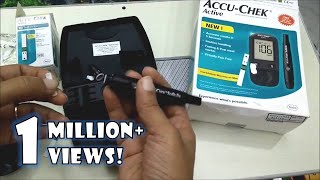 How to use Accu Chek Active Blood Glucose Monitoring system  Accu Chek Demonstration [upl. by Seumas393]