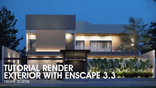 HOW TO RENDER LIKE A PRO   ENSCAPE 33 NIGHT SCENE TUTORIAL [upl. by Yesak]