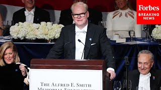 FULL REMARKS Jim Gaffigan Shows No Mercy To Democrats Or Republicans At 2024 Al Smith Dinner [upl. by Ntsuj]