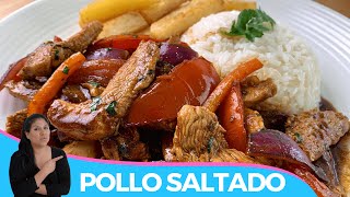 🇵🇪POLLO SALTADO  RECETA PERUANA DELICIOSA [upl. by Childs]