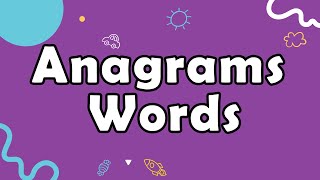 Anagrams  English Vocabulary Word Play  What are Anagrams Anagram English Words  Anagram words [upl. by Pergrim]