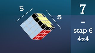 Rubiks kubus 5x5  stap 710 [upl. by Qirat]