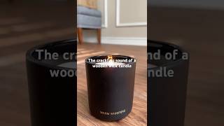 CANDLES  WOOD WICK CRACKLING SOUNDS woodenwickcandles short shortsvideos asmrsounds [upl. by Sydel830]