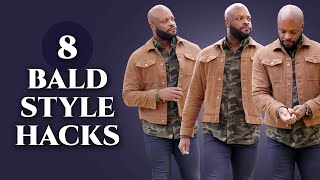 8 Style Hacks for Bald Men Look Dapper with Hair Loss [upl. by Adiuqal]