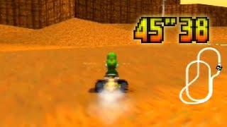 Mario Kart 64  Kalimari Desert SC 3lap 4538 PAL [upl. by Ongineb]