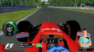 rFactor  F1 2014 WCP FINAL VERSION  F1 2014 HUD  TVSTYLE Onboard Fernando Alonso in Monza [upl. by Coray729]