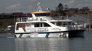 På færgefart mellem Flensborg og Sønderborg [upl. by Arikat]