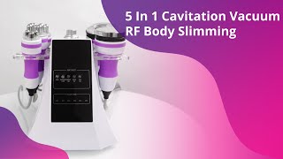 5 In 1 Ultrasonic Cavitation Vacuum RF Body Slimming Skin Lifting Machine Display [upl. by Aggappora]