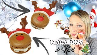 ♡• RECETTE MACARONS DE NOËL  PETITS CERFS •♡ [upl. by Merth]