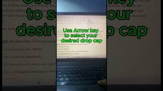 Drop Cap MS Word Trick [upl. by Auos356]