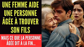 UNE FEMME AIDE UNE PERSONNE ÂGÉE À TROUVER SON FILS MAIS CE QUE LA PERSONNE ÂGÉE DIT À LA FIN [upl. by Otxilac38]