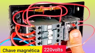 Como ligar chave magnética 220 volts em rede 380 volts [upl. by Aneelad504]