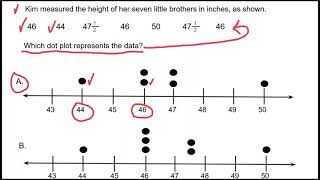 Dot Plot Word Problem  Math [upl. by Ynohtona]