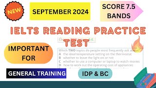 ielts general reading practice test 2024 with answers  september [upl. by Alena]