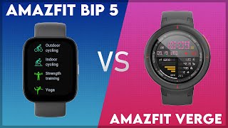 Amazfit Bip 5 vs Amazfit Verge Comparison [upl. by Grados537]