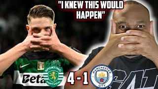 SPORTING DESTROY MANCHESTER CITY REACTION [upl. by Terrej288]