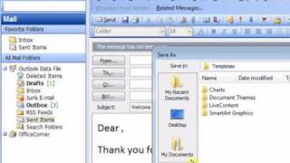 Create and reuse Outlook message templates [upl. by Celinda]