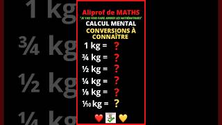 🤓 Le Guide Ultime des Conversions  De Kilogrammes en Grammes  calculmental aliprof [upl. by Danni]