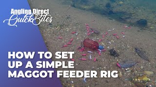 How To Set Up A Simple Maggot Feeder Rig Coarse Fishing Quickbite [upl. by Ennahtur139]