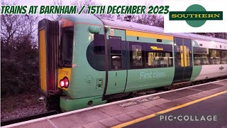 Trains At Barnham  15th December 2023 [upl. by Tra101]