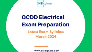 QCDD Electrical Syllabus Questions Study Materials 2024  SkillXplore Qatar [upl. by Euell]