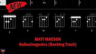 MATT MAESON Hallucinogenics BACKING TRACK FCN GUITAR CHORDS amp LYRICS [upl. by Doris]