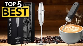 TOP 5 Best Handheld Milk Frother  2024 Buyers Guide [upl. by Nosyk]