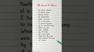 Lets sing and learn English ❤ The Sound Of Silence Lyrics  Simon amp Garfunkel shorts viral [upl. by Ronny]