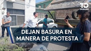 Trabajadores de Simeprode arrojan basura en casas de diputados tras aprobación de Ley de Residuos [upl. by Edgar]