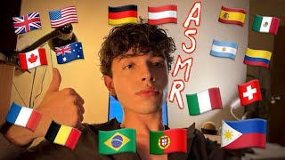 ASMR in 7 Different Languages  Whispering Hand Movements 😸 [upl. by Theron984]