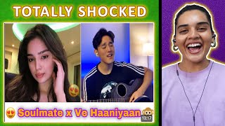 Singing Hindi mashups in American accent and blowing the later 🤯 REACTION  Sobit Tamang  Neha M [upl. by Atinreb498]