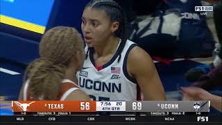 Azzi Fudd DROPS Defender Then Goes Behind The Back amp Hits Jumper  UConn Huskies vs Texas [upl. by Merp]