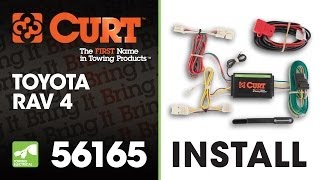 Trailer Wiring Install CURT 56165 TConnector on a 2011 Toyota RAV4 [upl. by Fachanan857]