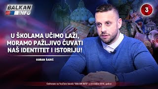 INTERVJU Goran Šarić  U školama učimo laži moramo čuvati naš identitet i istoriju 26122018 [upl. by Yelime]