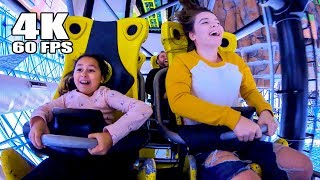 Las Vegas El Loco Roller Coaster 4K60 Front Seat POV Adventuredome Circus Circus [upl. by Annam735]