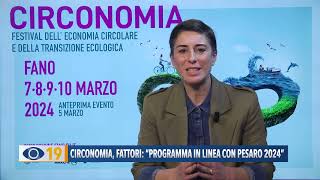 Circonomia Fattori “Programma in linea con Pesaro 2024” [upl. by Stella409]