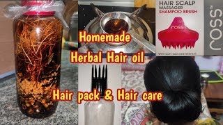 Homemade Herbal Hair oil detailed explanation in Tamil  hairoilforhairfall haircare homemade [upl. by Hathcock]