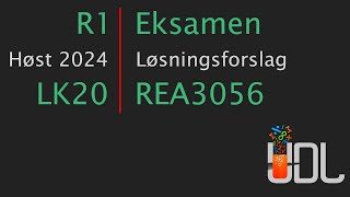 R1 Eksamen Høst 2024 Løsningsforslag [upl. by Regan]