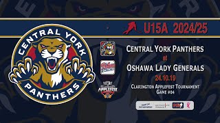 241019 CAFT04 CYGHA U15A at Oshawa Lady Generals [upl. by Tem965]