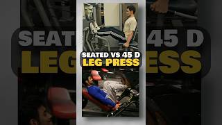 Seated Leg Press vs 45 Degree Leg Press What is the difference and which is better [upl. by Eitsud437]